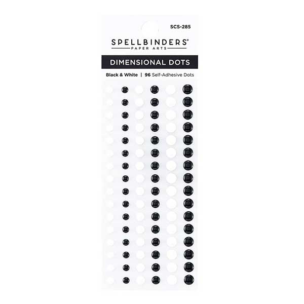 Spellbinders Dimensional Black &amp; White Enamel Dots