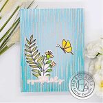 Hero Arts Rain Texture Bold Prints Cling Rubber Stamp