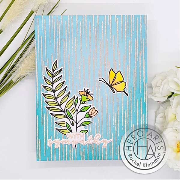 Hero Arts Rain Texture Bold Prints Cling Rubber Stamp