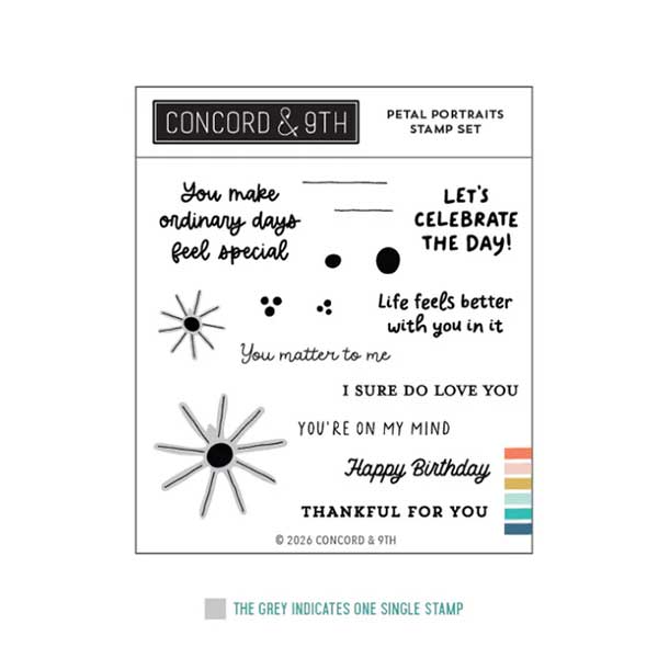 Concord &amp; 9th Petal Portraits Stamp