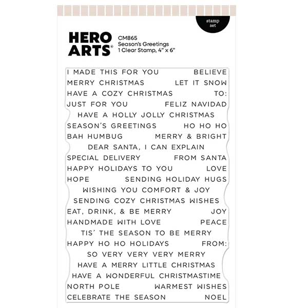 Hero Arts Season's Greetings Stamp