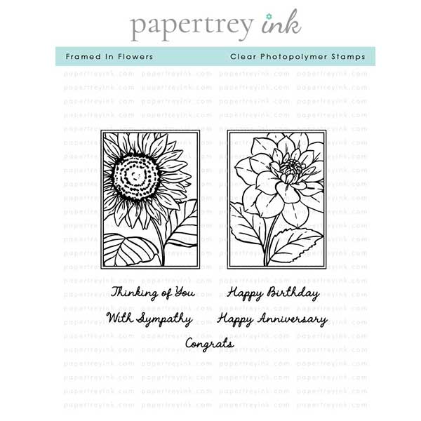 Papertrey Ink Framed in Flowers Stamp