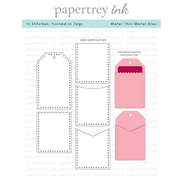 Papertrey Ink In Stitches: Tucked In Tags Dies