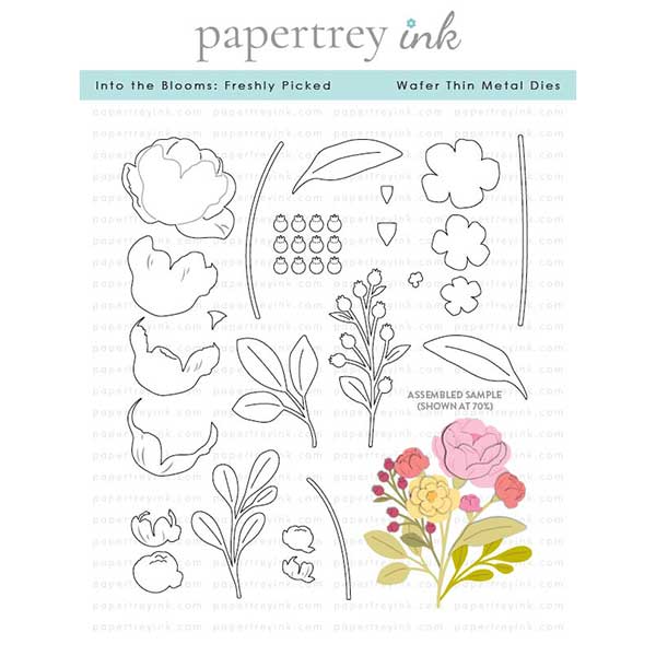 Papertrey Ink Into the Blooms: Freshly Picked Dies