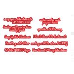 Spellbinders Spectacular Holiday Sentiments Stamp & Die Set