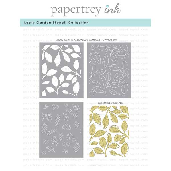 Papertrey Ink Leafy Garden Stencil Collection
