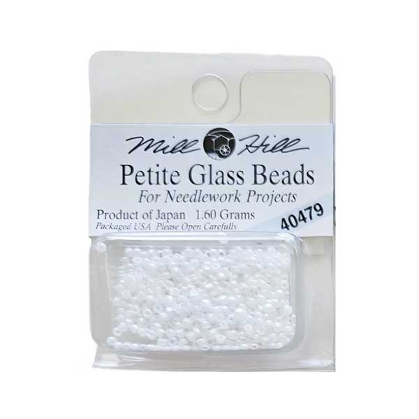 Mill Hill Petite Glass Beads - White