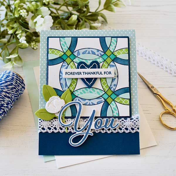 Papertrey Ink Quilt It: Wedding Ring Stencil Collection