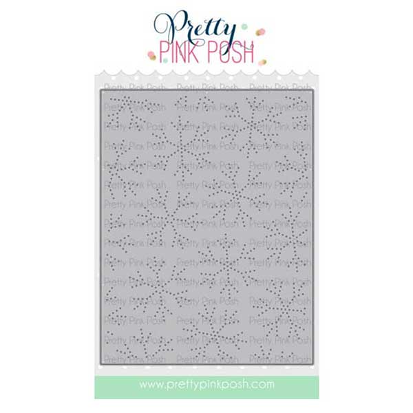 Pretty Pink Posh Pierced Snowflakes Plate
