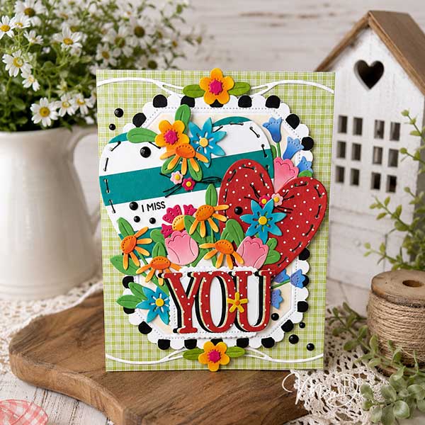 Papertrey Ink In Stitches: Hearts Dies