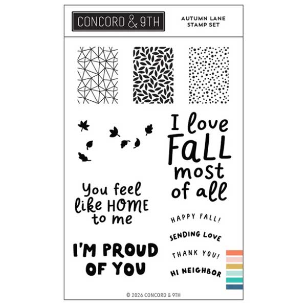 Concord &amp; 9th Autumn Lane Stamp