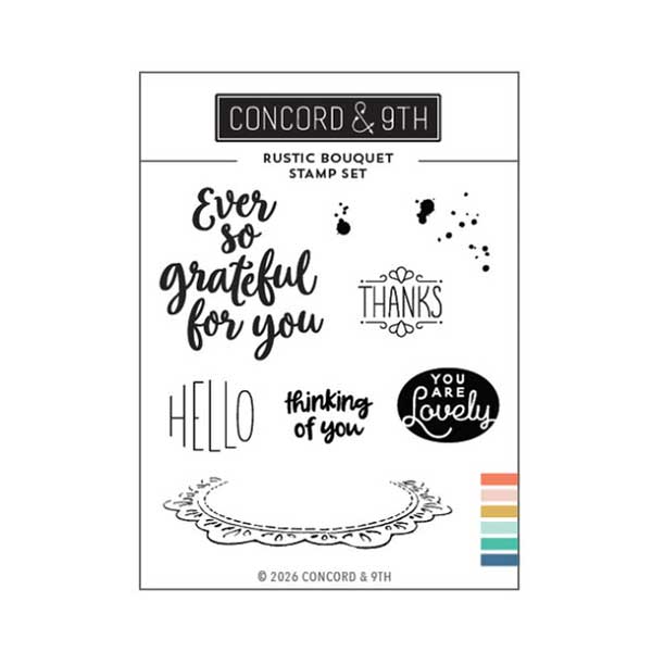 Concord &amp; 9th Rustic Bouquet Stamp