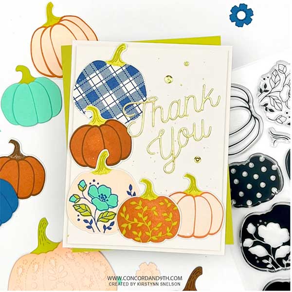 Concord &amp; 9th Pumpkin Prints Stamp