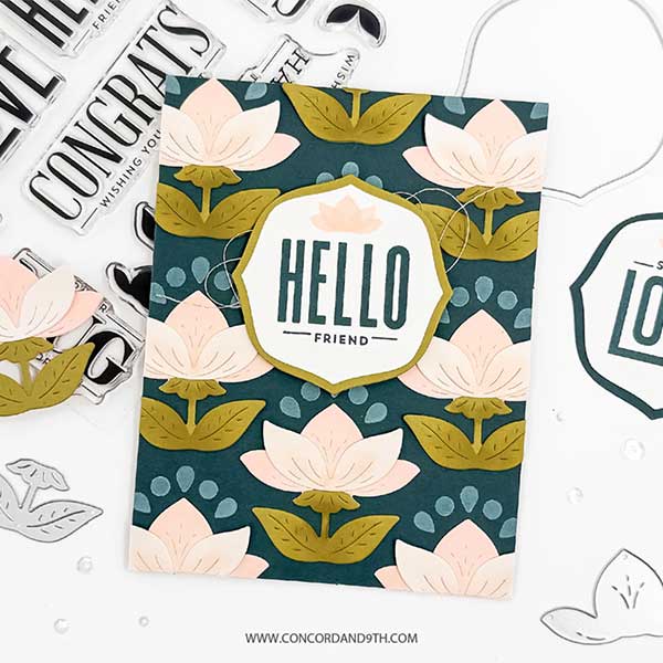 Concord &amp; 9th Layered Lotus Stencil Pack